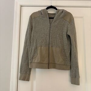 Miss Me Women’s Gray Zip-Up Hoodie Sweater
